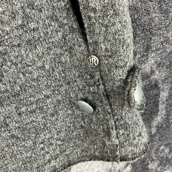 RA-RE Wool Blend Cape Cloak Made In Italy Women's One Size 246 M/L Jacket - Picture 4 of 13